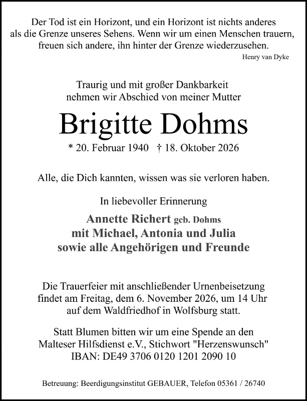 Profilbild von Brigitte Dohms