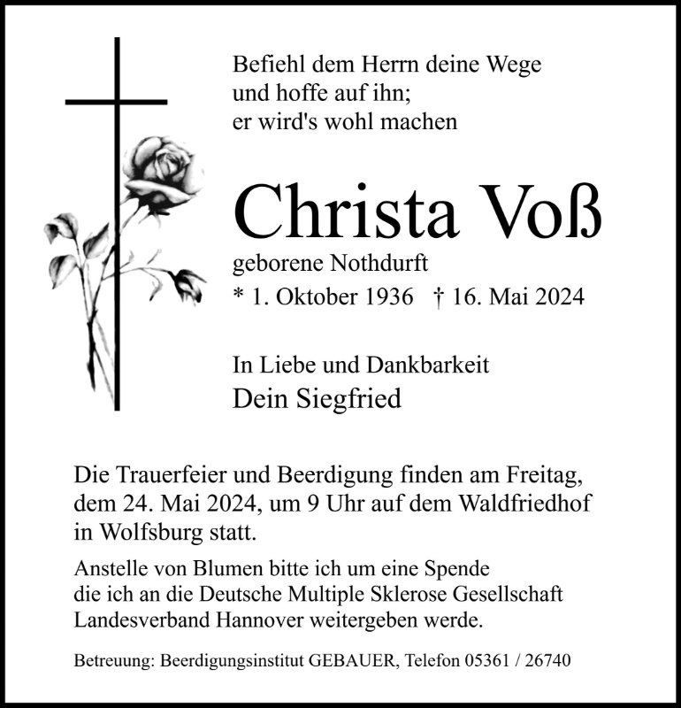 Profilbild von Christa Voß