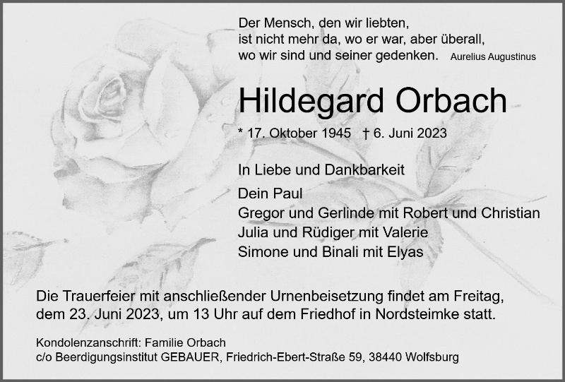 Profilbild von Hildegard Orbach