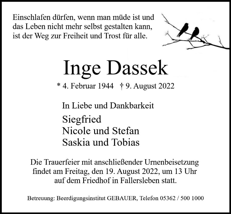 Profilbild von Inge Dassek