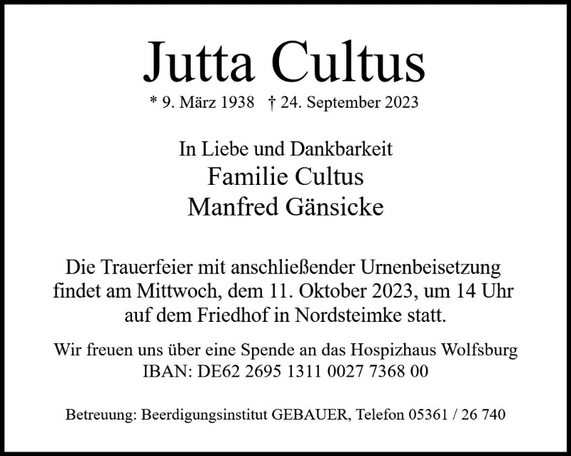 Profilbild von Jutta Cultus