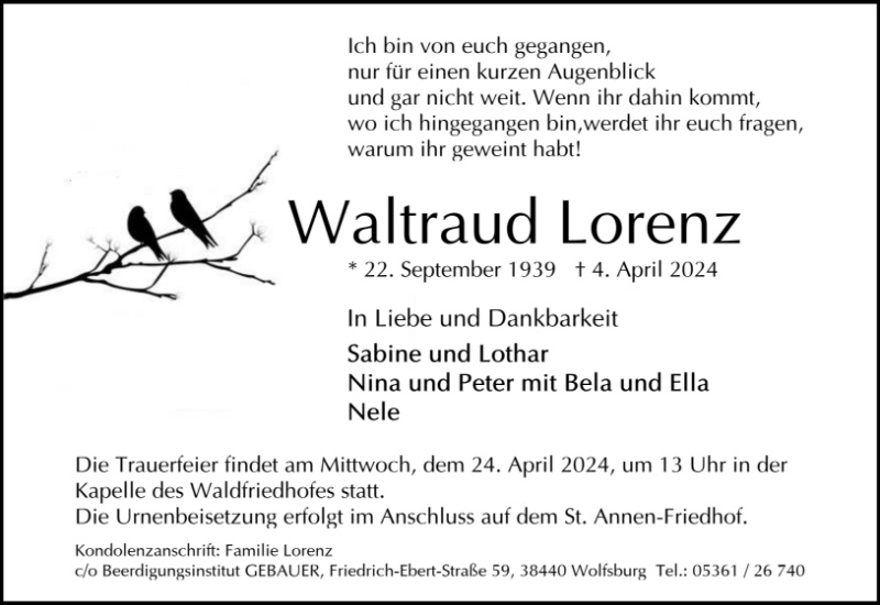 Profilbild von Waltraud Lorenz